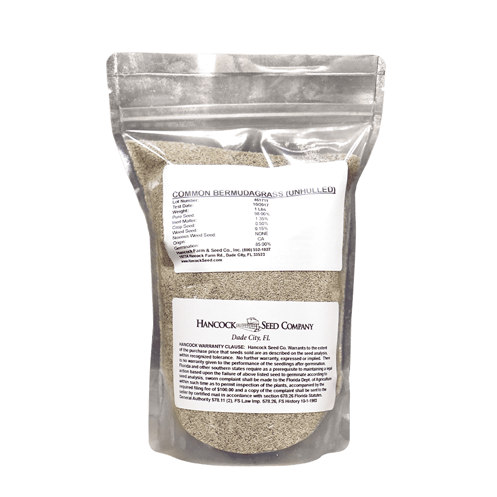 Hancock's Common Bermuda Grass Seed - Coated & Unhulled