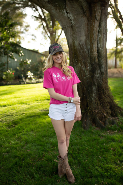 Hancock Retro Deer Pretty in Pink Shirt