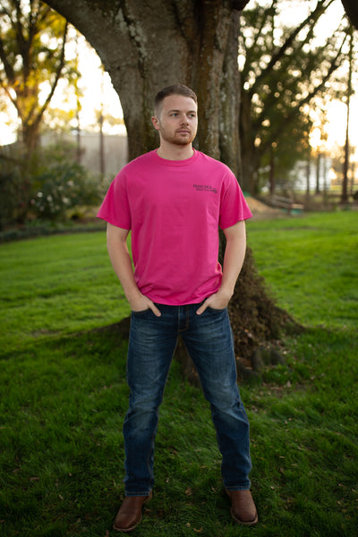 Our Fields to Yours Pink Short Sleeve T-Shirt