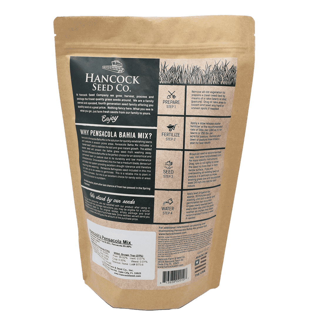 Hancock's Pensacola Bahia Fall & Winter Grass Seed Mix