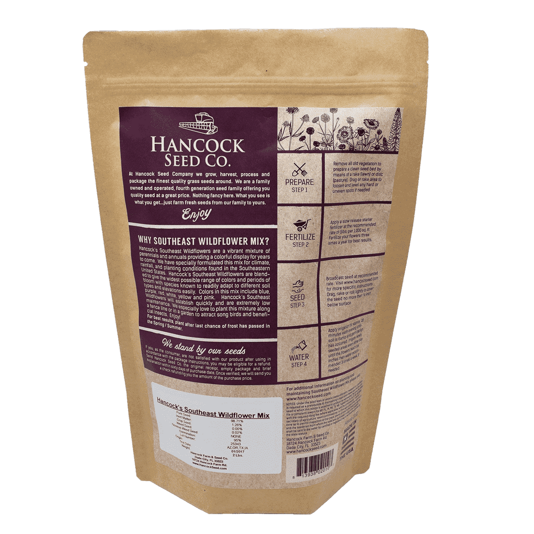 Hancock's Southeast Wildflower Seed Mix