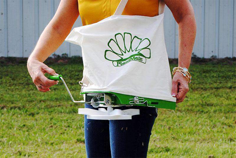 Over Shoulder Grass Seed Spreader