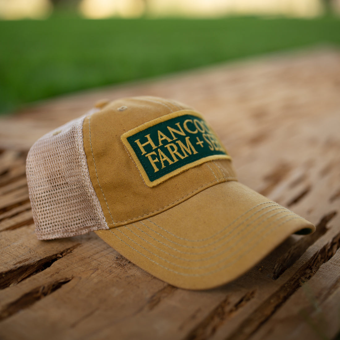 Hancock Farm + Seed Yellow Blossom Trucker Hat