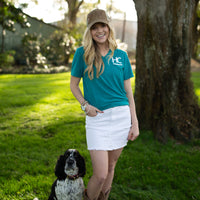 Hancock Cattle Teal V-Neck Short Sleeve T-Shirt
