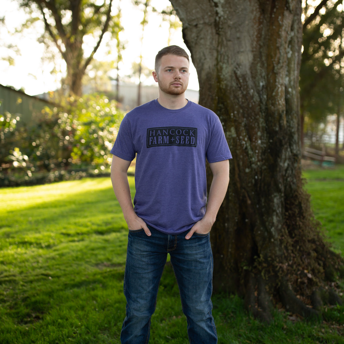 Hancock Farm + Seed Purple Tee