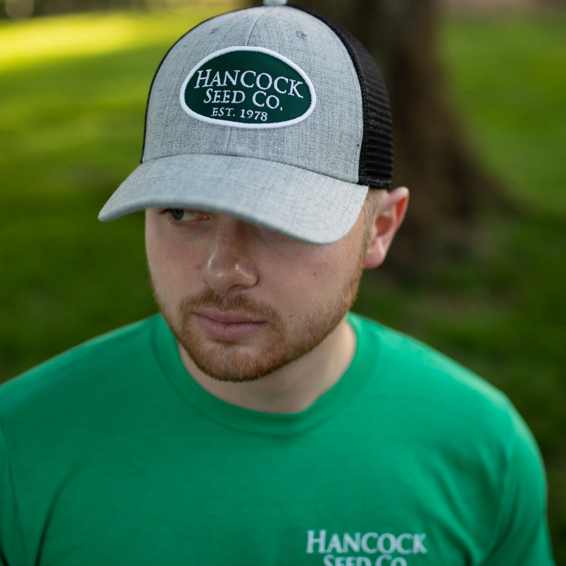 Hancock Roots Snapback Grey Truckers Hat