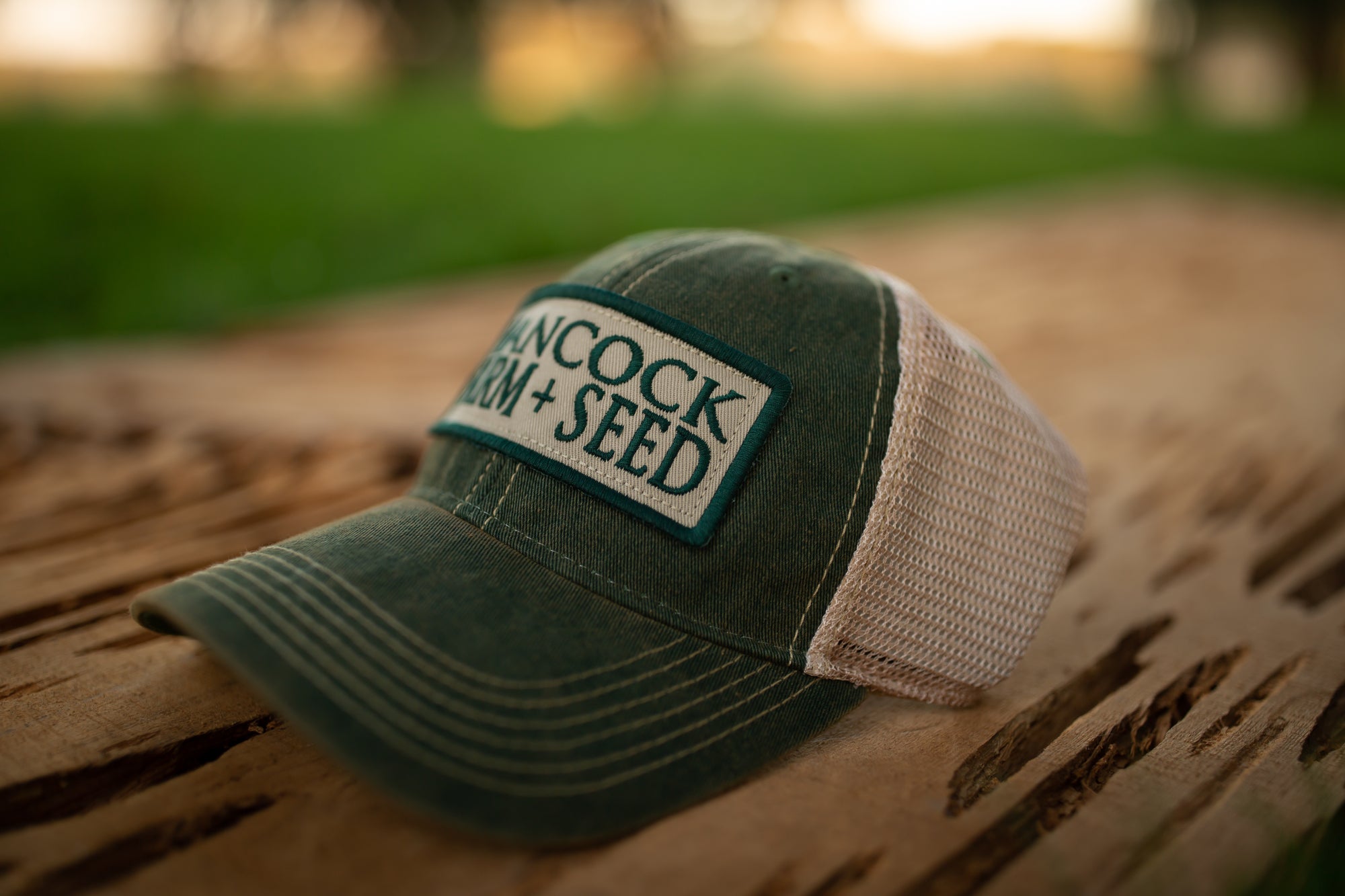 plant seeds hat Hancock Farm + Seed Cypress Green Hat – Hancock Seed